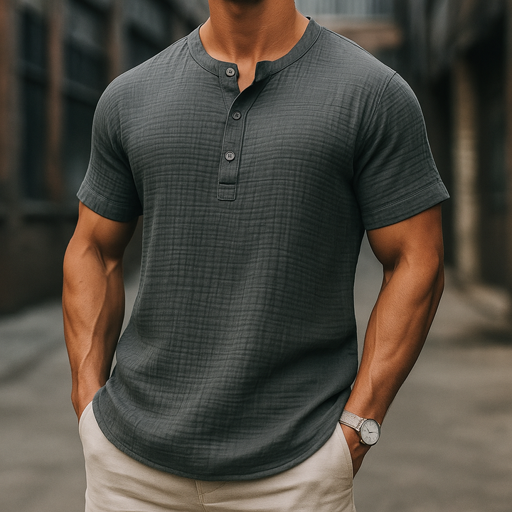 Marzio - Pleated Cotton Shirt