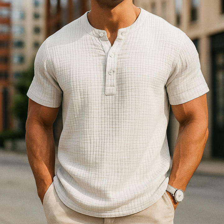 Marzio - Pleated Cotton Shirt