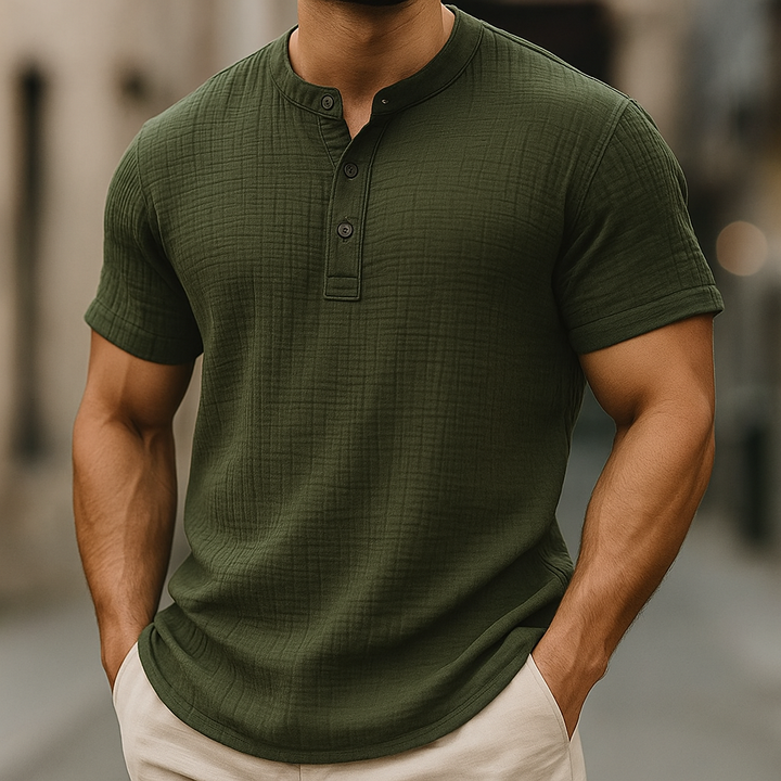 Marzio - Pleated Cotton Shirt