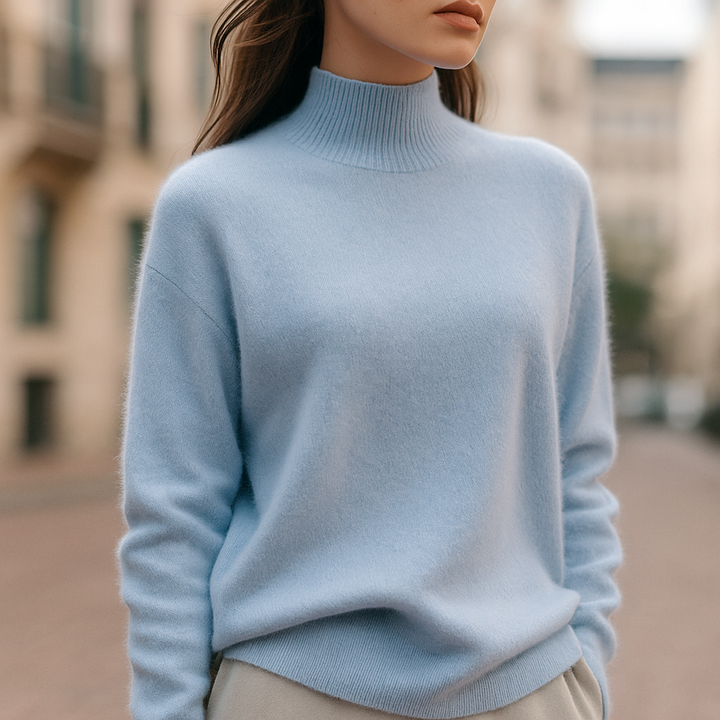 Alcina - Mink Cashmere Semi-turtle Neck