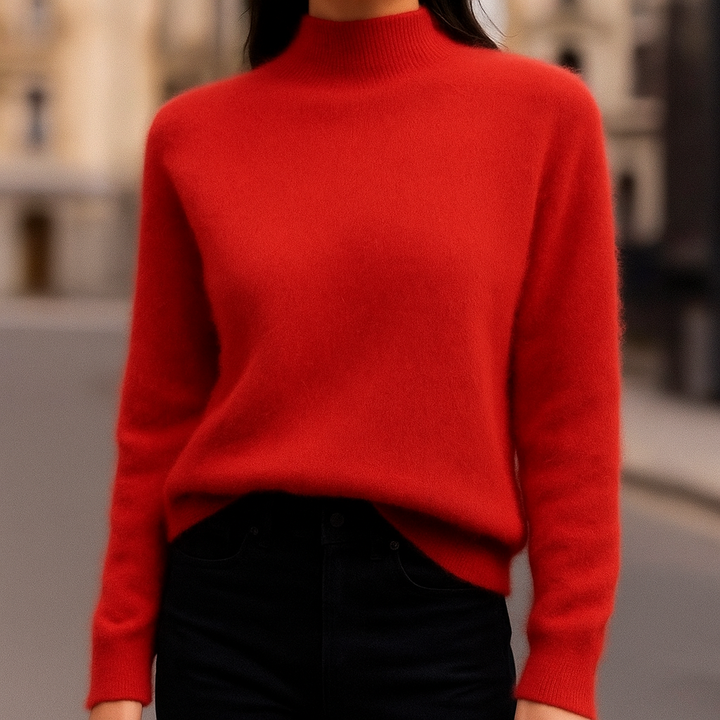 Alcina - Mink Cashmere Semi-turtle Neck
