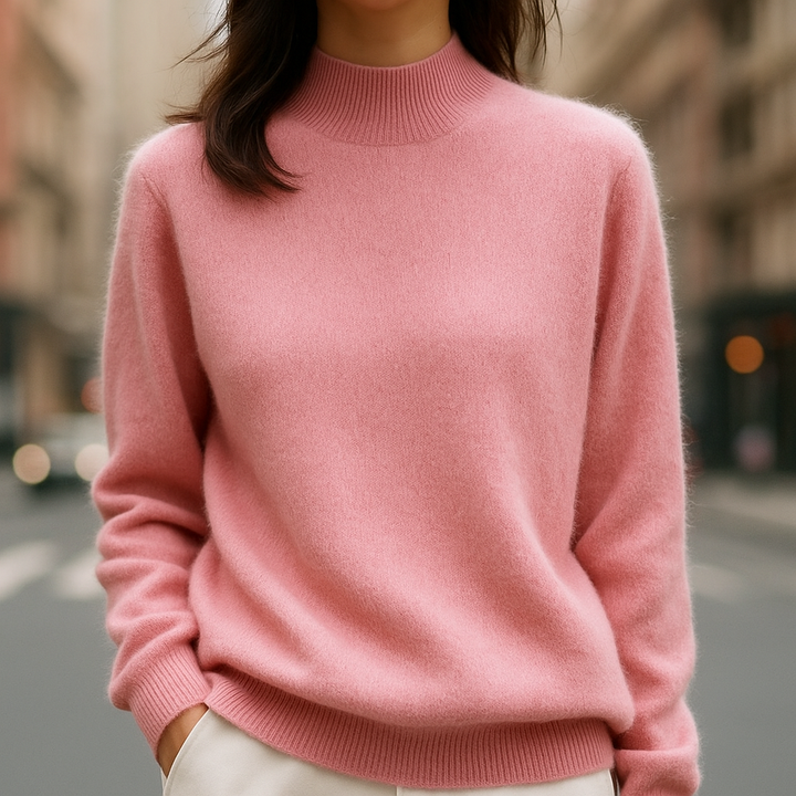 Alcina - Mink Cashmere Semi-turtle Neck