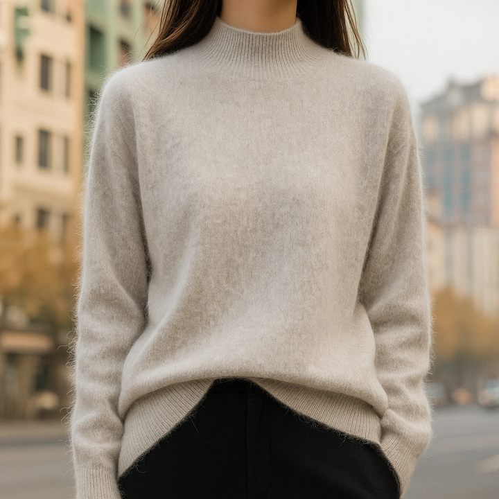 Alcina - Mink Cashmere Semi-turtle Neck