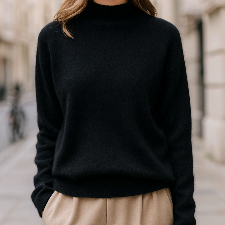Alcina - Mink Cashmere Semi-turtle Neck