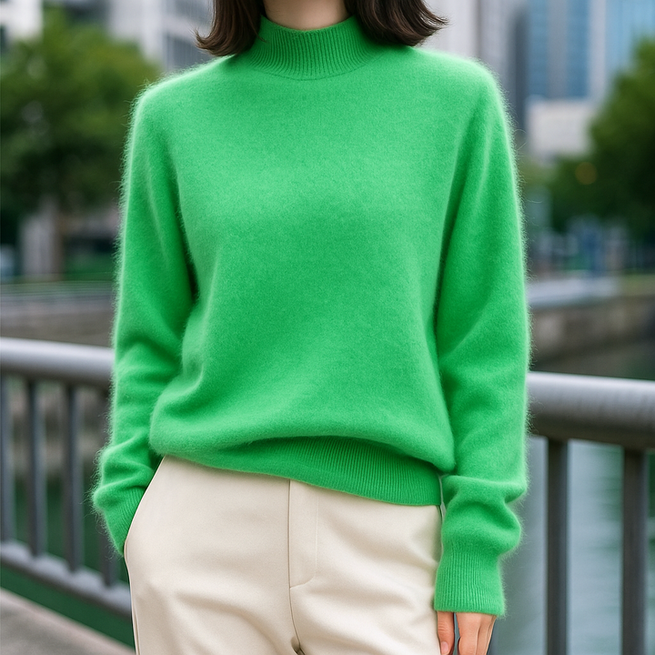 Alcina - Mink Cashmere Semi-turtle Neck