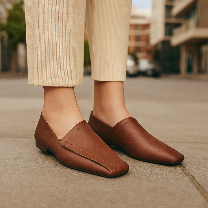Aurelia - Leather Flats