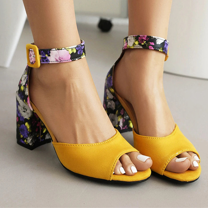 Fioretta - Square Heel Sandals