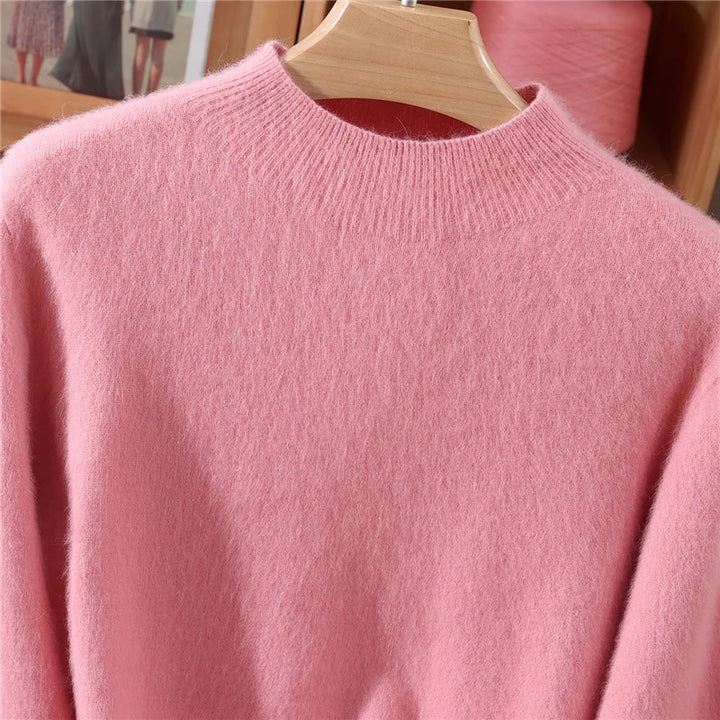 Alcina - Mink Cashmere Semi-turtle Neck