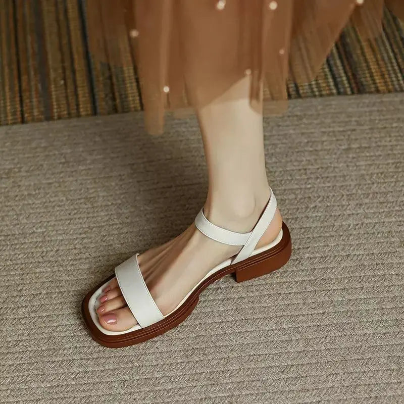 Brigitte - Low Heel Sandals