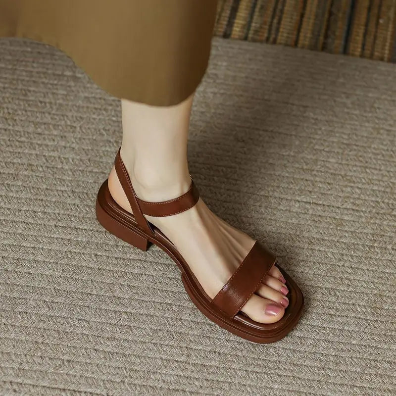 Brigitte - Low Heel Sandals